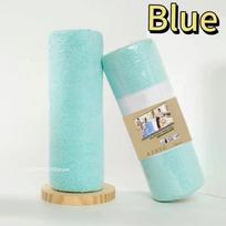 20-60pcs Microfiber Dish Cloths Multi Purpose Dishwashing Towels For Tableware Double Sided Cleaning Rags Kitchen Accessories 3rolls 60pcs mėlyna