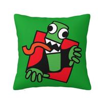 Custom Rainbows Friend-Garten Of Banban Video Game Pillow Covers Luxury Cushion Cover Velvet Pillowcase Peach skin 18*18(CM)-1Pcs