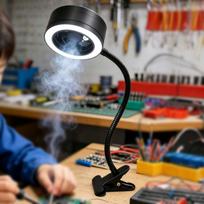 Solder Fume Extractor Fan Lamp Exhaust Indoor Smoke Absorber Soldering Removal for Brazing