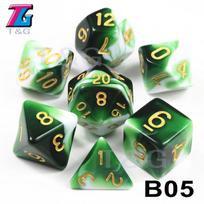 Board Game Accessories Cubes High Quality Acrylic Dice Unique Blood Effect Mixing Colours Effect For Entertainment Table Gaming white