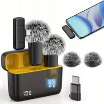 Belaidis atlapo mikrofonas įrašymui su USB-C jungtimi, skirtas iPhone, 2 vnt.