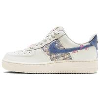 Nike  Air Force 1 Low 07 LX Denim Bouclé Women Sneakers White Sail Blue-Whisper FJ7740-141 35.5