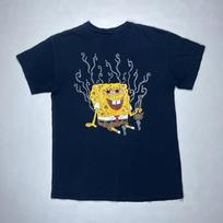 Funny Cartoon Parody Tee; Y2K Retro Humor Graphic Black Unisex T-Shirt S