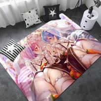 Anime Sexy Girl Ass Room Mats Cheaper Anti-slip Modern Living Room Balcony Printed Household Carpets 40x60cm