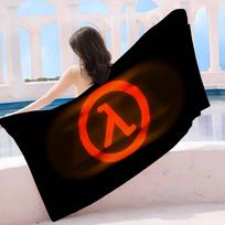 Game Half Life Microfiber Blanket Quick Drying Beach Towels Oversized Printing Super Absorbent Pool Towel Blanket W30*H60(CM)