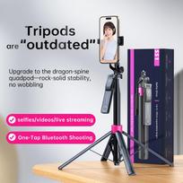 New SS1 Fold Mobile Mini Tripod Monopod Remote Vlog Professional Hand Held Phone Selfie Stick for Tiktok SS1 juoda