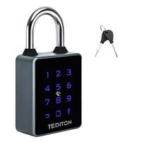 IP65 atsparus vandeniui nerūdijančio plieno išmanusis spynos su nuotolinio valdymo pulteliu be rakto, su TTlock/Tuya programėlės, slaptažodžio, kortelės, pirštų atspaudų skaitytuvu (Green,App) žalia