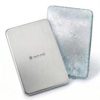 Snow Peak Stainless Cooling Pack Set of stainless steel ice packs for outdoor and ET-26SU006 2-pack camping, activities, picnics, fishing.