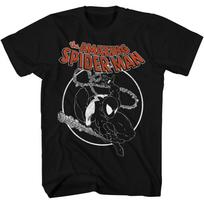 Marvel's Spider-Man Black Suit Venom Astonishing T-shirt Clothing for Both Men and Women Pure Cotton Printed XL