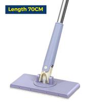 360° Rotatable Mini Mop Disposable Wet Wipe Cloth Clip Flat Mop Lightweight for Office Desk Car Interior Cleaning 70CM