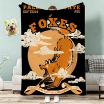 AFTG All for The Game Retro Print Throw Lightweight 240g Flannel Blanket Soft Skin-friendly for Summer Cooling 75x90cm