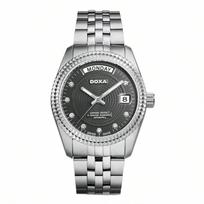 DOXA Men's Mechanical Black Watch D131SBK juoda