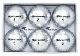 Chromax Metallic M5 Spalvoti Golfo Kamuoliukai (6 pakuotė) sidabras 6 rožinė