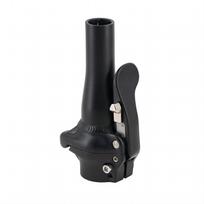 WEERAS Short Axle Folding Bike Handlebar Stem, 28.6mm Aluminum Stem juoda