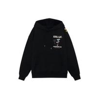 Li Ning X STEVEN HARRINGTON Skateboard Sweatshirts Unisex Black Hooded Thickened Regular AWDRF79-3 L