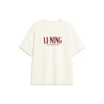 Li Ning Sports Lifestyle Collection Sports Fashion Collection T Shirt Unisex Ecru AHSSF51-2 XXXL