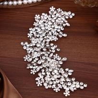 Zinc Zinc Alloy Base Bridal Headbands Crystal Encrusted Hair Accessories Vintage Wedding Tiaras  Banquet sidabras