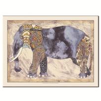 Bohemian Style Elephant Canvas Painting Frameless Living Room Bedroom Home Decorative Painting Wall Art Canvas Poster Pictures 21*30cm