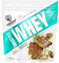 Swedish Supplements Lifestyle Whey, Dubai Chocolate, 900 g