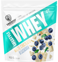 Swedish Supplements Lifestyle Whey, White Chocolate Blueberry, 900 g
