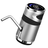 Automatinis elektrinis vandens siurblys dozatorius galono buteliui gėrimo jungiklis USB įkrovimas Geriamojo vandens siurblys namams biurui pilka