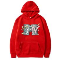 Limited MTV Music Television I Want My Boombox Graphic Hoodie Men Women Casual Vintage Oversized Pullover Men's Cotton Hoodies S