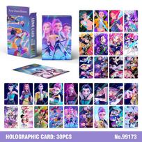 30PCS K-POP Demon Hunters Huntrix Derpy Pocards Anime Collectible Set for Fans of K-POP Merch/Trading Card Games