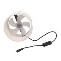High Performances 160mm PVC Pipe Ventilation Fan 12V 6W 430CFM Including Switches for Efficient Removal of Smogs Steam and Odors in Various 1