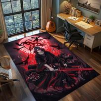 Naruto Anime Rug Carpet Large Area Rug Non Slip Washable Floor Mat Gamer Room Bedroom Home Decor -QJY 60x90cm