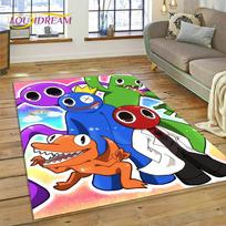 Game R-Rainbow Friends Cartoon Carpet Rug for Bedroom Living Room Home Sofa Decoration,Children Game Large Decor Floor Mat Gift 40x60cm( 15x23in )