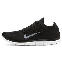 Nike Free 4.0 Flyknit 'Juoda Balta Pilka' Vyriški 631053-001 EU 45 black