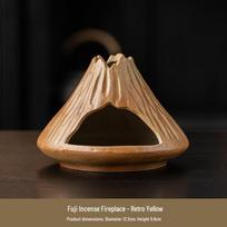 Retro Ceramic Mount Fuji Incense Burner