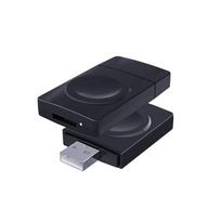Portable Pocket Size USB Plug and Play Smart Watch Magnetic Wireless Charger with Memory Card Reader for iWatch juoda