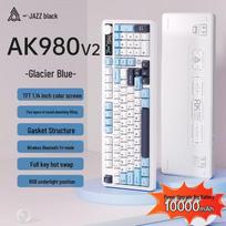 Ajazz AK980 98-Key Tri-Mode Wireless Gasket Mechanical Keyboard