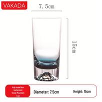 VAKADA Mount Fuji Iceberg Whisky Glass