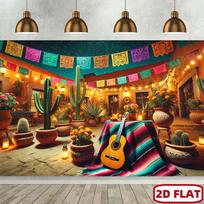 2D flat banner 1 colorful festival celebration backdrop - wall hanging decoration for home use 47.2x31.5inch/120*80cm