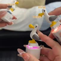 Seagull Mine Fidget Keychain Button LED Sound Effect Clicker Toy Portable Stress Relief for Office Break Time Battery