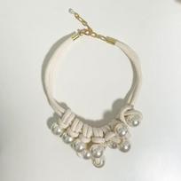 Resin Large Pearls Necklace Luxurious Statement Necklace Women's Weaving Necklace  Birthday Gift balta