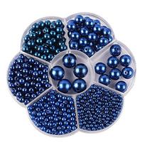 3/4/5/6/8/10/12 mm apvalios imitacijos spalvos plastikas, tiesi skylutė, perlų karoliukai „pasidaryk pats“ papuošalų kūrimo priedams