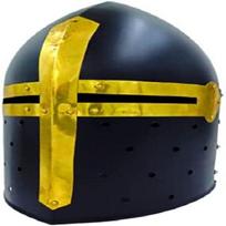 Medieval Black Sugarloaf Helmet| Ancient Roman Armor Spartan Knight Helmet yellow
