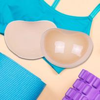 Krūtų įklotai Minkšti krūtinės įdėklai kasdieniam dėvėjimui, maudymosi kostiumams, sportui Skin Color