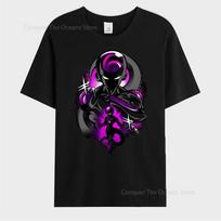 Japanese Anime Frieza Printed Men's T-Shirt Goku Short Sleeves CosplayT-Shirt Summer Casual Tees Streetwear O-neck Men's Tops S