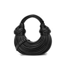 Rankinė per petį su pintomis mazgo detalėmis - Moteriška universali kasdienė crossbody rankinė 26cm x 9cm x 25cm
