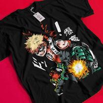 Bakugo Katsuki T-Shirt My Hero Academia Deku Tee Anime Midoriya Dabi Shoto Shirt BB451 XL