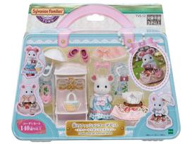 Sylvanian Families Town Fashion Coordination Set Sweet Ribbon ST Mark Certified Toy Dollhouse for Ages 3 and Sylvanian Epoch [Town - Collection]