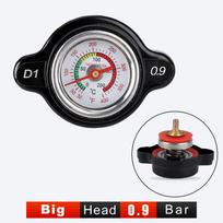 Universalus Automobilio Motociklo Termo Radiatoriaus Dangtelis 0.9 1.1 1.3 1.8 Bar 25.6psi Bakelio Dangtis Vandens Temperatūros Matuoklis Su Naudingumu Saugus gray