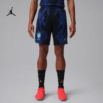 Jordan 2026 m. Sezonas Brazilijos Komanda Išvykos Gerbėjo Versija Dri-FIT Apvalia Kaklo Megztinis Greitai Džiūstantis Trumpomis Rankovėmis Futbolo Marškinėliai Vyrams M