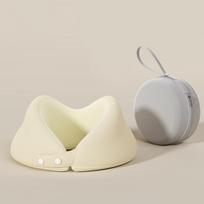Atminties putos U formos pagalvė kelioninė U formos kaklo pagalvė nešiojama kaklo pagalvė sulankstoma saugojimui kaklo pagalvė single neck pillow smėlis