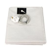 10% Sidabro Pluošto Laidžioji Įžeminimo Paklodė Kvėpuojanti Medvilninė Patalynė su Įžeminimo Laidu Flat Bed Sheet&60x265cm mėlyna
