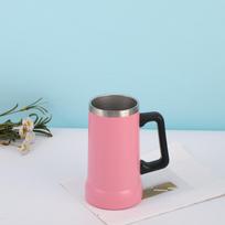 Nerūdijančio plieno termosinė puodelis 710ml Alaus puodelis Madingas vandens puodelis oranžinė